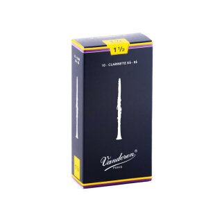 VANDOREN Traditional Bl&auml;tter f&uuml;r Boehmklarinette (10er Packung) 1,5