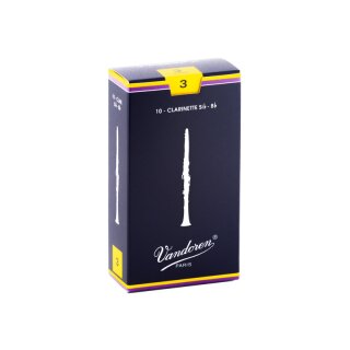 VANDOREN Traditional Bl&auml;tter f&uuml;r Boehmklarinette (10er Packung) 3,0