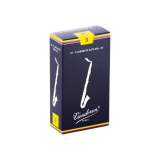 VANDOREN Traditional Bl&auml;tter f&uuml;r Altklarinette (Boehm) (10er Packung) 3,0