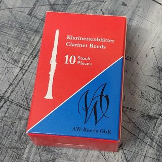 AW Reeds (Wilscher) Schnitt 105/120/145 Bl&auml;tter f&uuml;r deutsche Klarinette (10er Packung)
