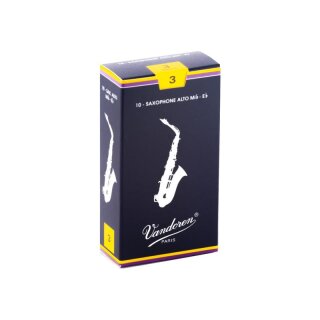 VANDOREN Traditional Bl&auml;tter f&uuml;r Altsaxophon (10er Packung) 3,0