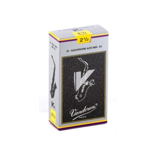 VANDOREN V12 Bl&auml;tter f&uuml;r Altsaxophon (10er Packung) 2,5