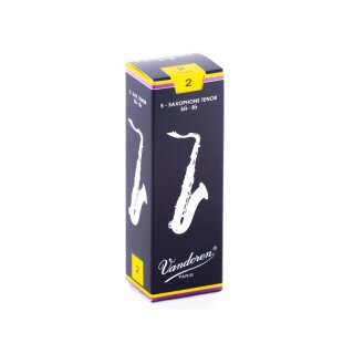 VANDOREN Traditional Bl&auml;tter f&uuml;r Tenorsaxophon (5er Packung) 2,0