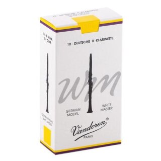 VANDOREN White Master NEUER SCHNITT Bl&auml;tter f&uuml;r deutsche Klarinette (10er Packung)