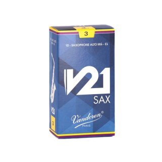 VANDOREN V21 Bl&auml;tter f&uuml;r Altsaxophon (10er Packung) 3,0