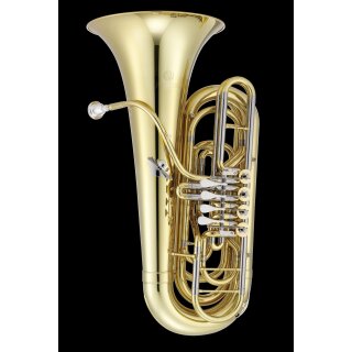 JUPITER B- Tuba JTU 1140 3/4 Gr&ouml;&szlig;e, lackiert, 4 Drehventile, Maschinenteil ausbaubar, mit Koffer und Zubeh&ouml;r