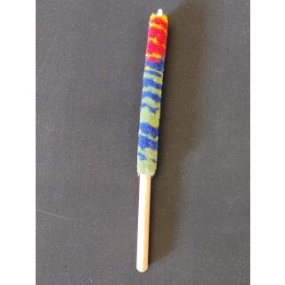 Wischer f&uuml;r Piccolofl&ouml;te, Mikrofaser, Holzgriff