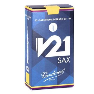 VANDOREN V21 Bl&auml;tter f&uuml;r Sopransaxophon (10er Packung)