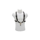 BG S42MSH Schultergurt f&uuml;r Saxophon, Rucksackgurt Frauengr&ouml;&szlig;e mit Metallschnapphaken - f&uuml;r Baritonsax geeignet